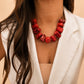 Red Bambú Necklace