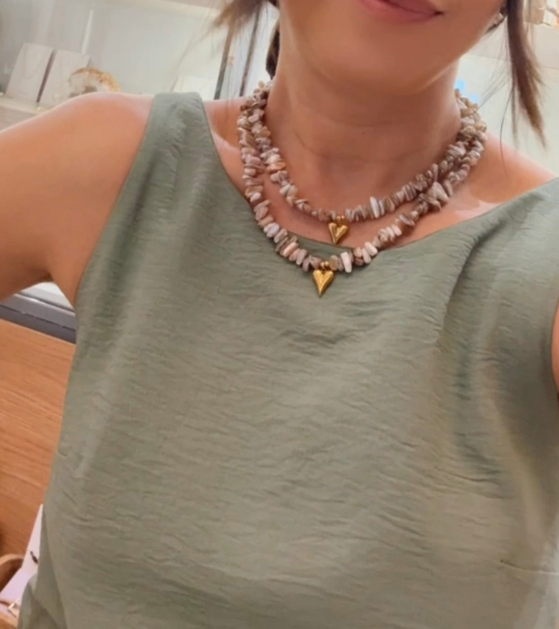 Kate Shell Heart Necklace
