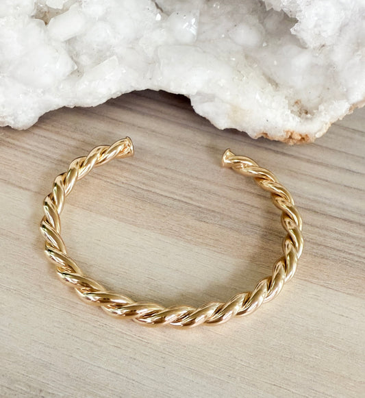 Twist cuff bangle
