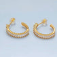 Baguette Zirconia Earrings
