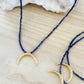 Lápiz Lasuli Crescent Moon Necklace