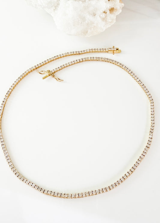 Tennis Lux Necklace 2mm (129)