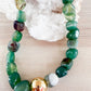 Green Agate Gemstone Necklace