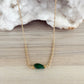 Green Agate Simple Necklace