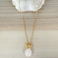 Rose Quartz Drop Necklace
