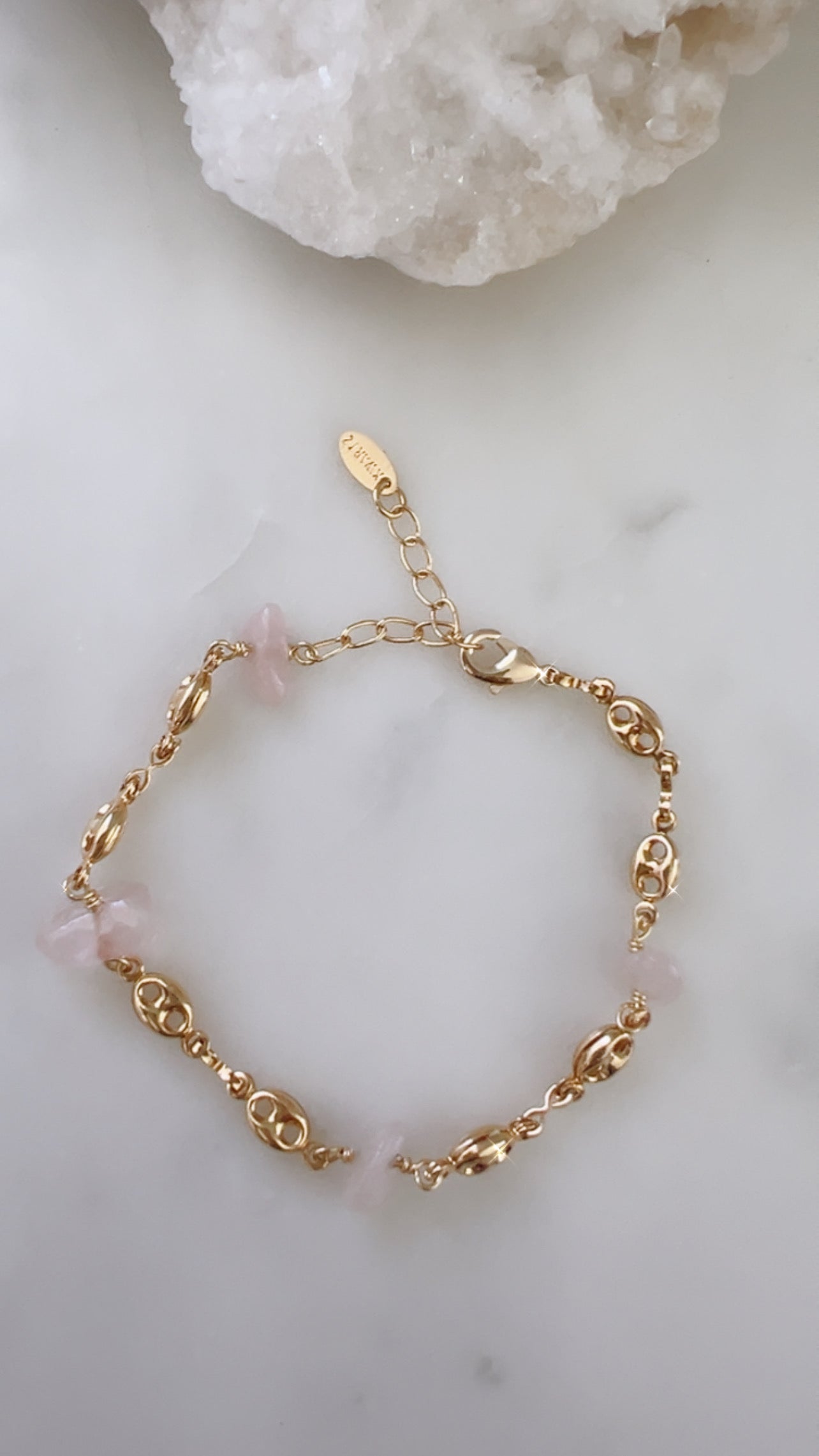 Mini Daniela & Rose Quartz Bracelet