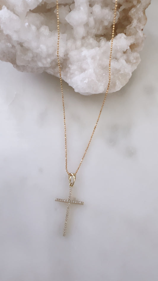 Cross Zirconia Necklace