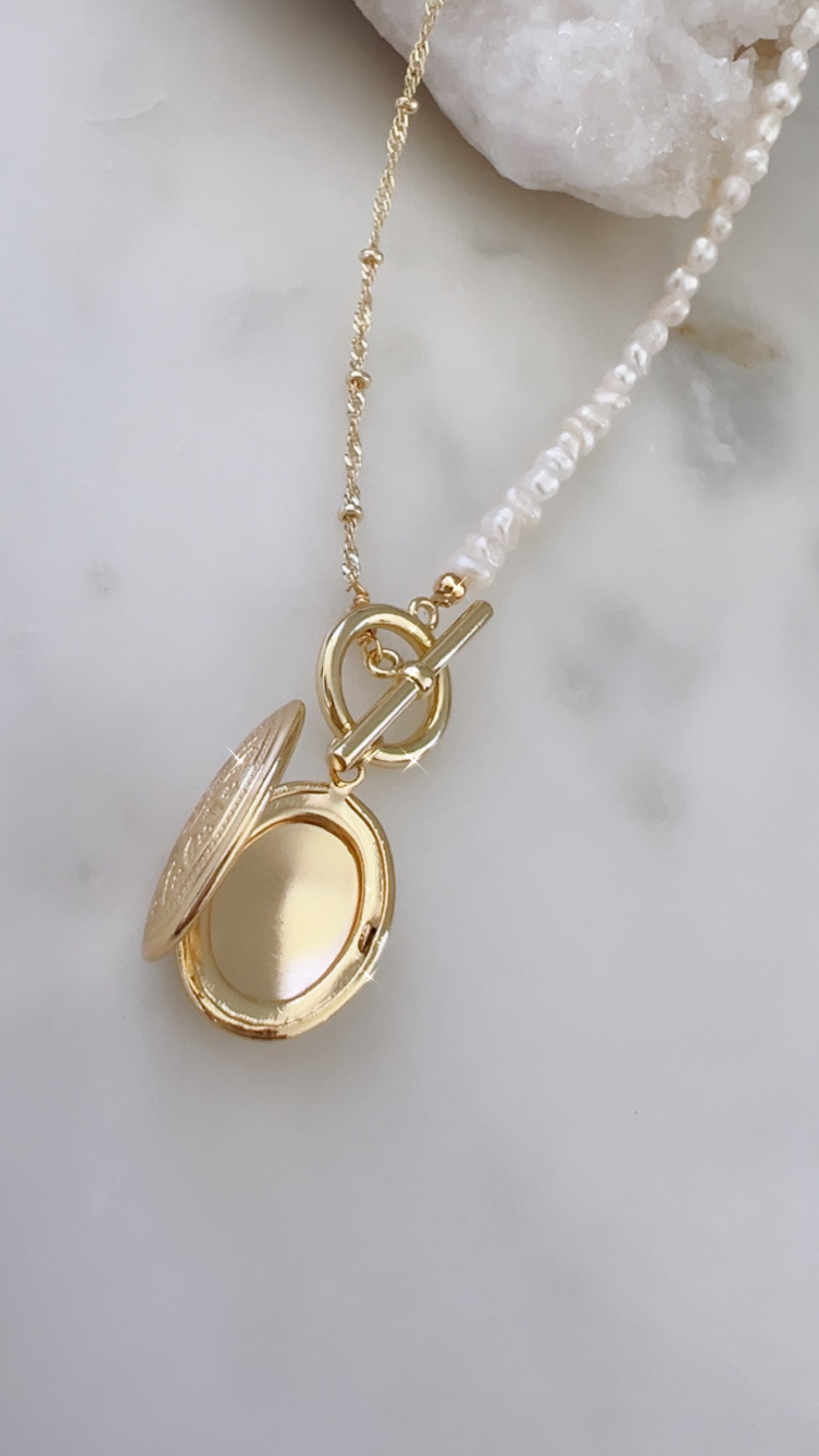 Oval Photo Necklace