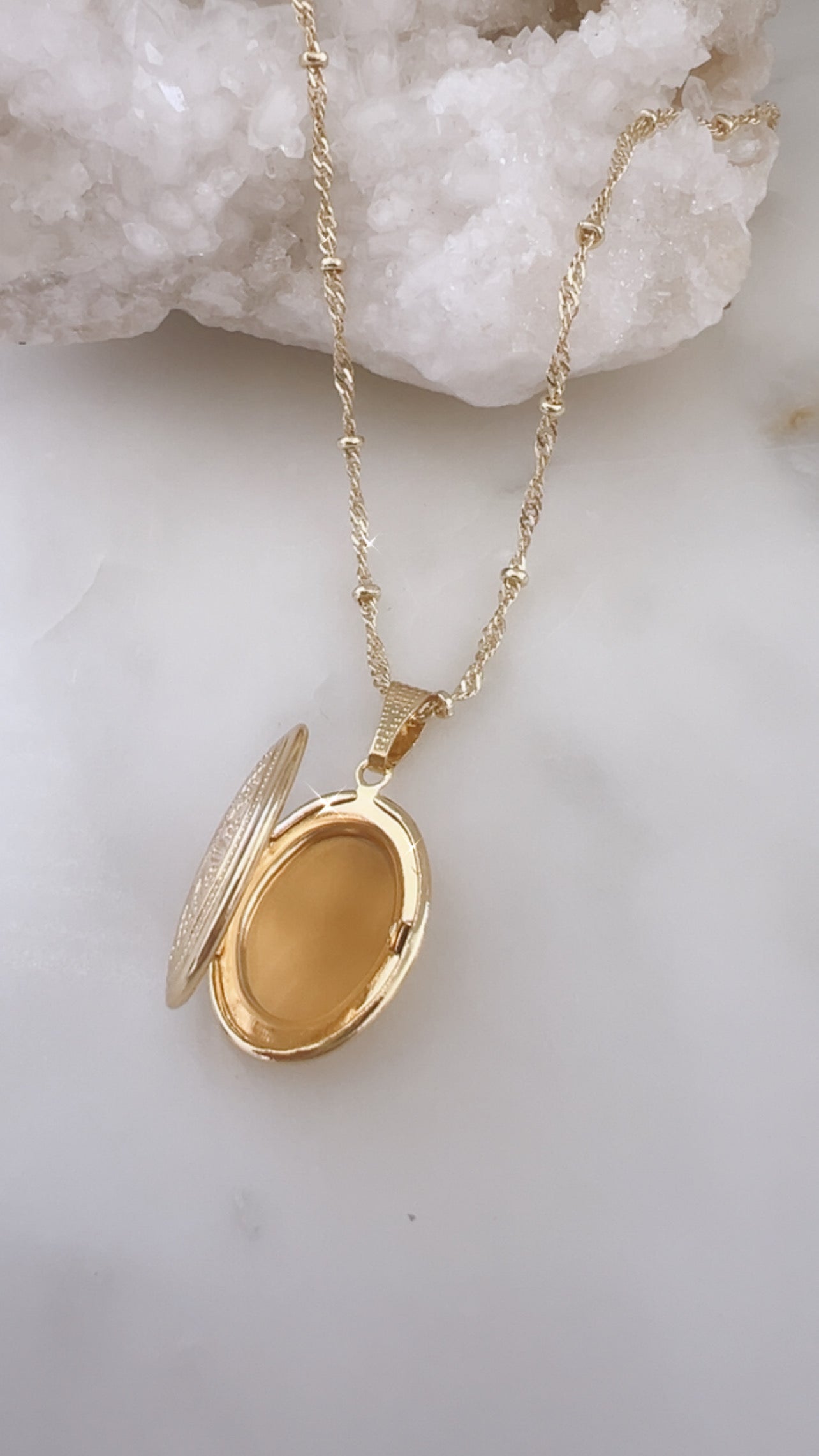 Oval Locker Necklace