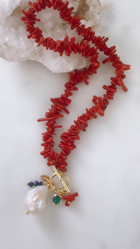 Mon Cheri Coral Necklace