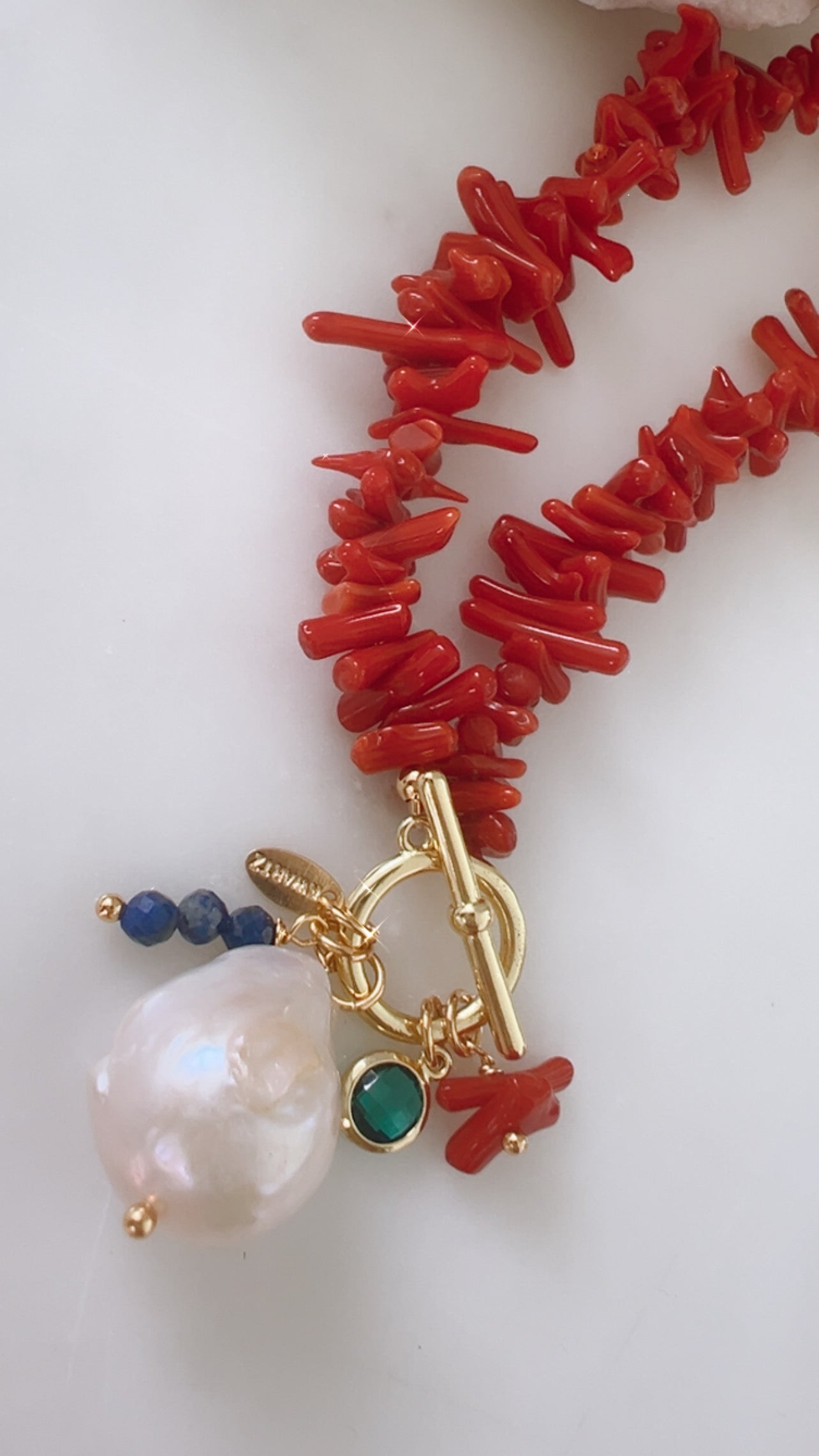 Mon Cheri Coral Necklace