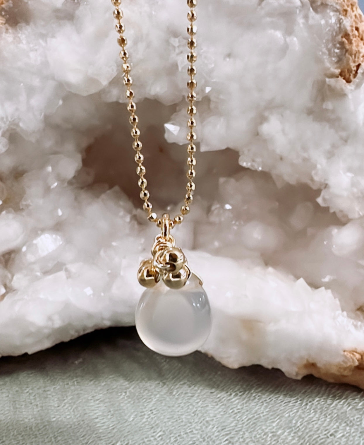 Clear Drop Necklace